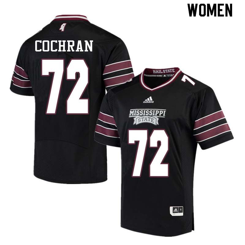 Women #72 Ronald Cochran Mississippi State Bulldogs College Football Jerseys Sale-Black